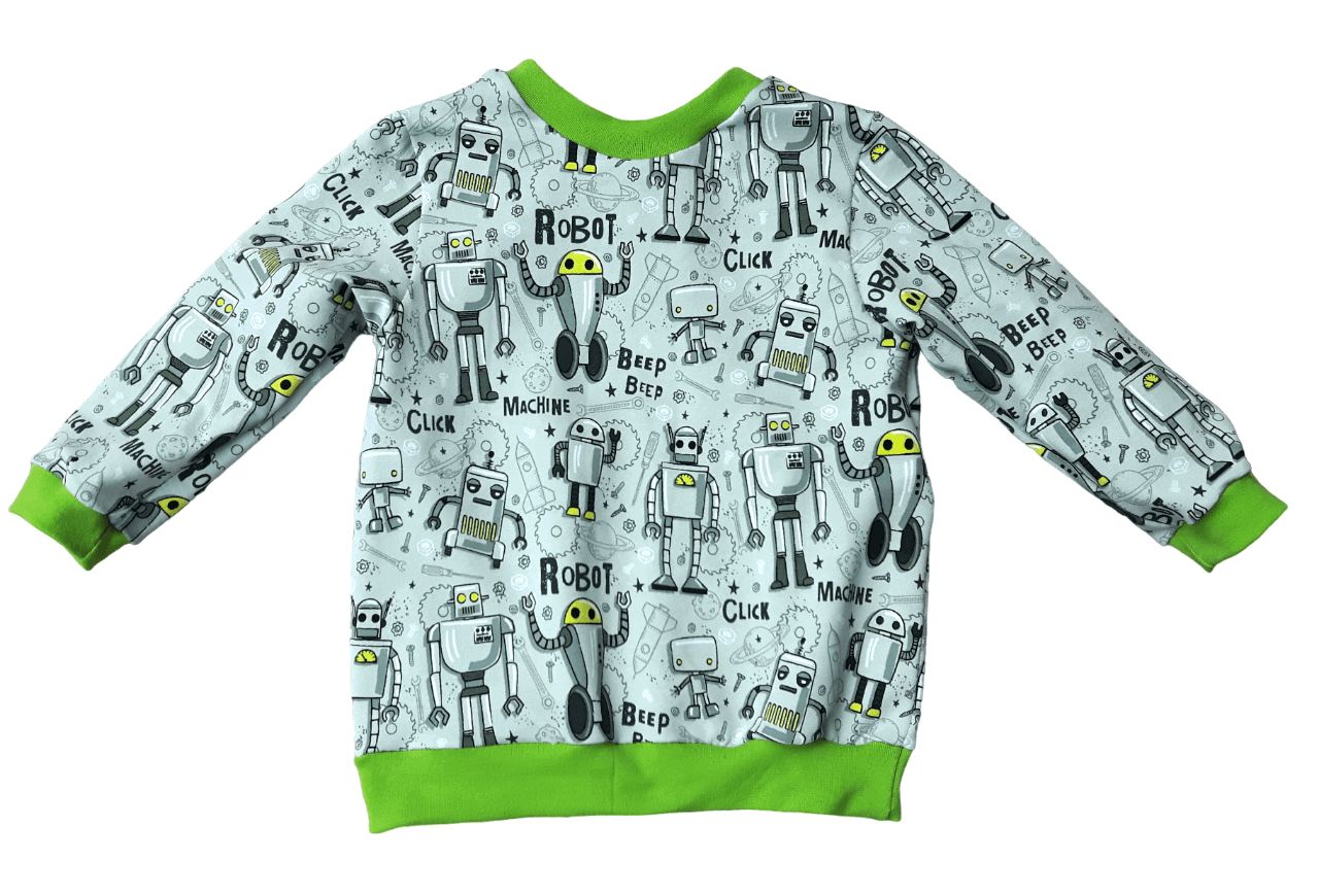 Jungen Pullover ROBOTER in Gr. 92