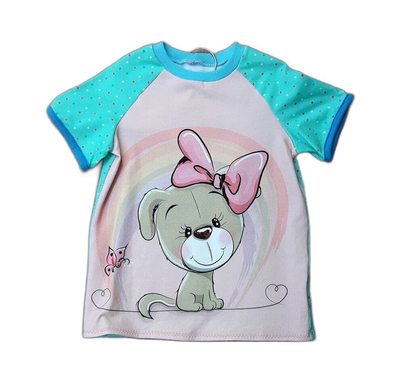 Kinder T-Shirt HUNDE GIRLY in Gr. 104