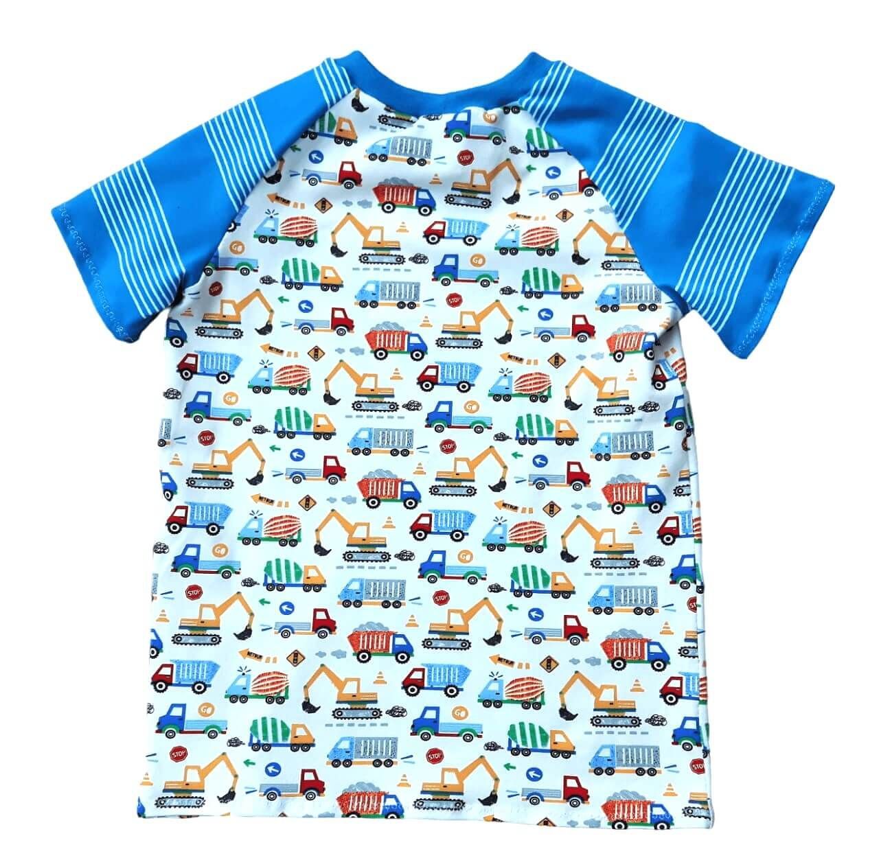 Kinder T-Shirt BAUFAHRZEUGE in Gr. 128