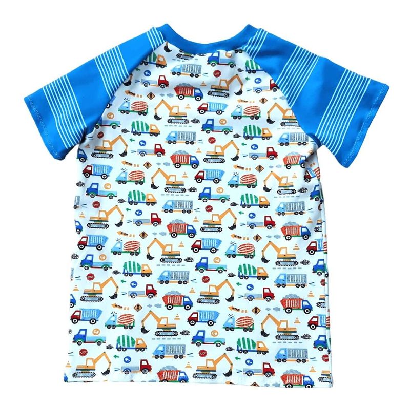 Kinder T-Shirt BAUFAHRZEUGE in Gr. 128