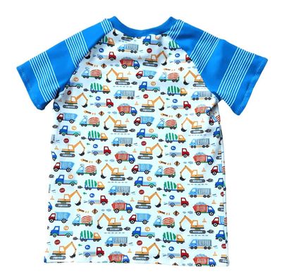 Kinder T-Shirt BAUFAHRZEUGE in Gr. 128