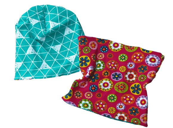 Kinder Set Beanie|Loop  BLUMEN / 3-10 Jahre