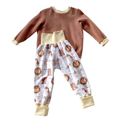 Kinder Set Pullover & Hose WILD ANIMALS in Gr.  98/104