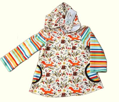 Kapuzenpullover Kinder Hoodie HERBSTWALD in Gr. 110