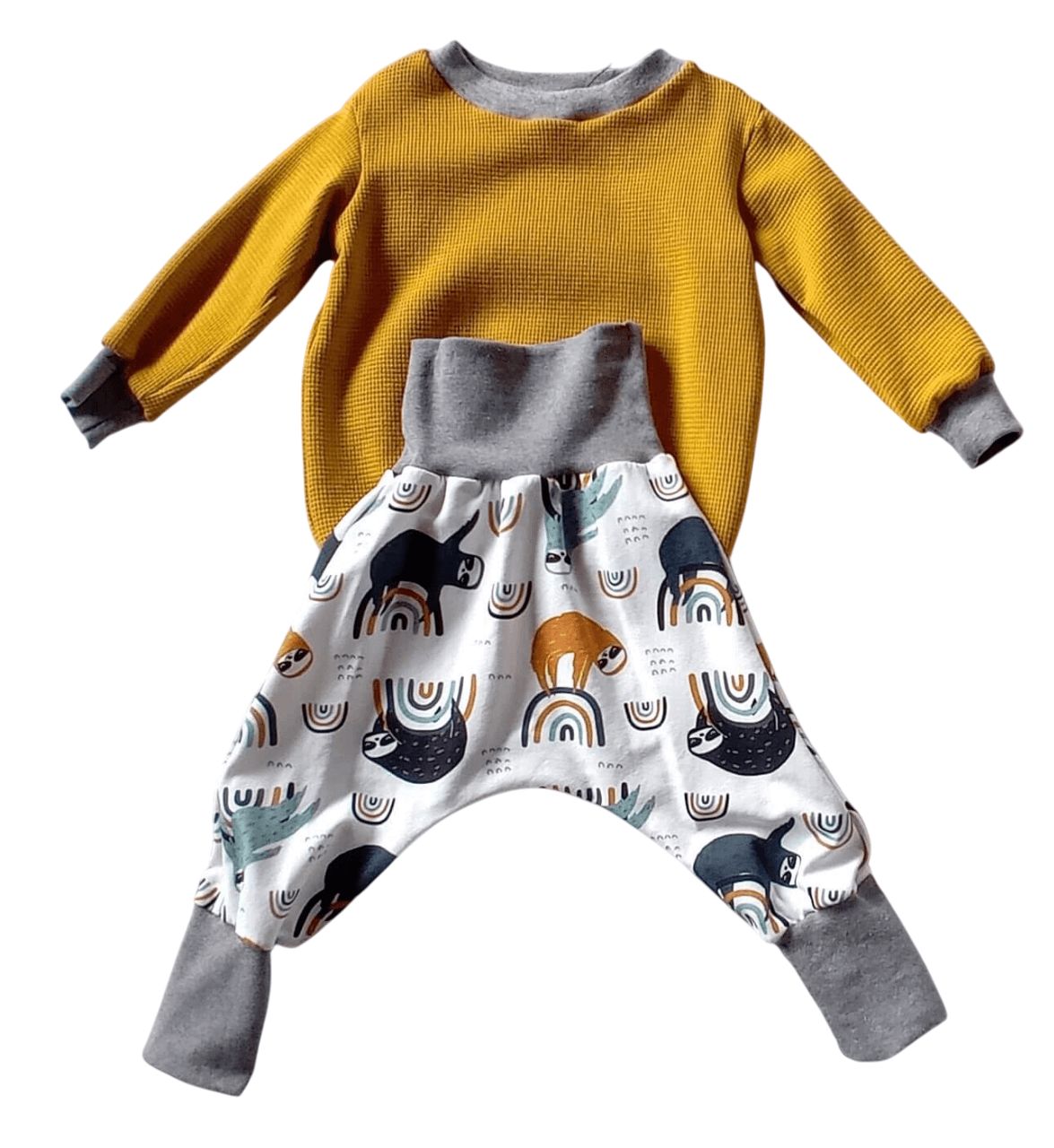 Baby Set Pumphose & Pullover FAULTIERE in Gr. 68/74