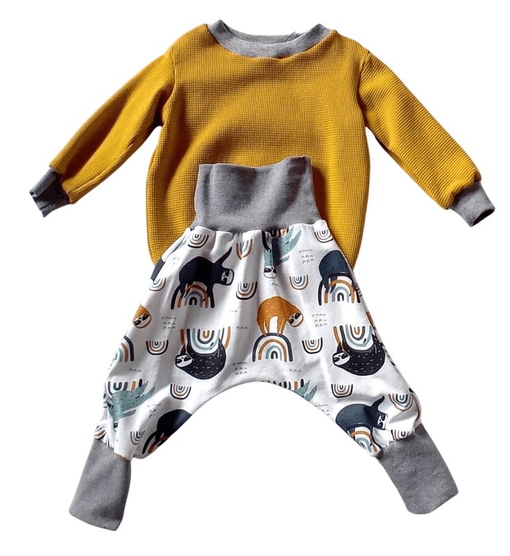 Baby Set Pumphose & Pullover FAULTIERE in Gr. 68/74