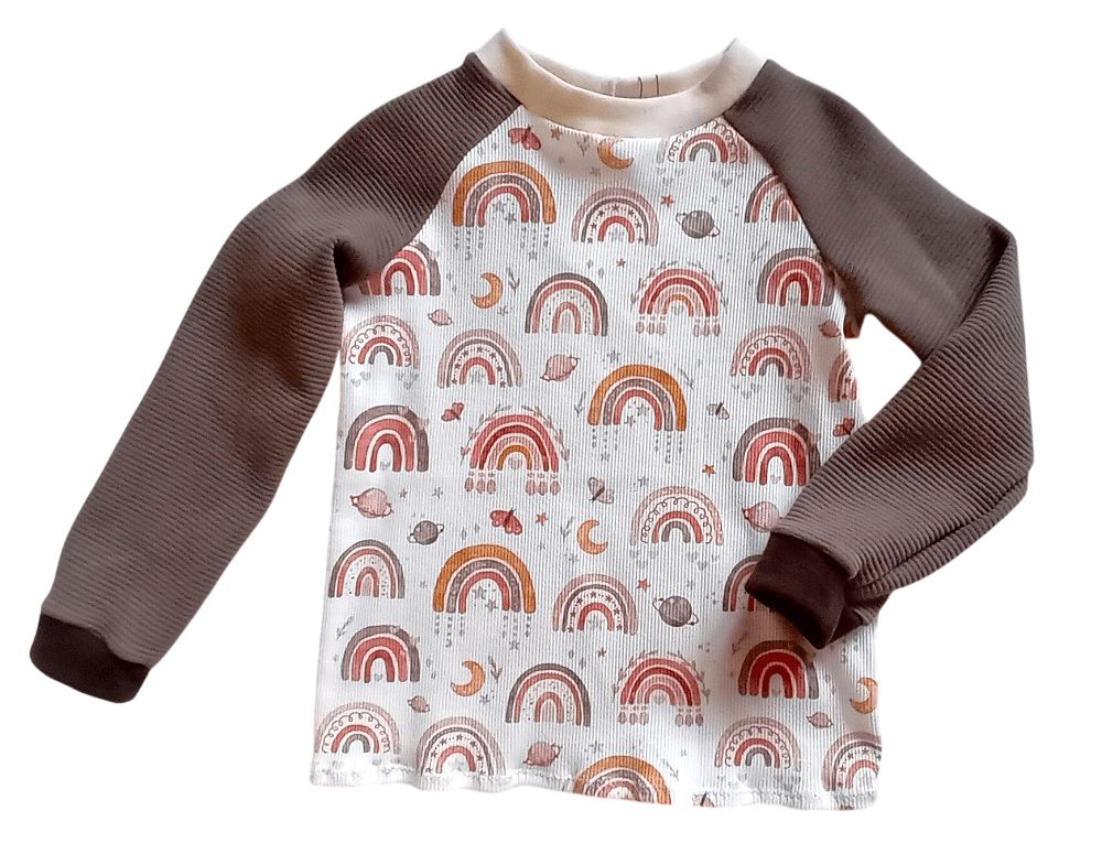 Langarmshirt Kinder REGENBOGEN in Gr. 104