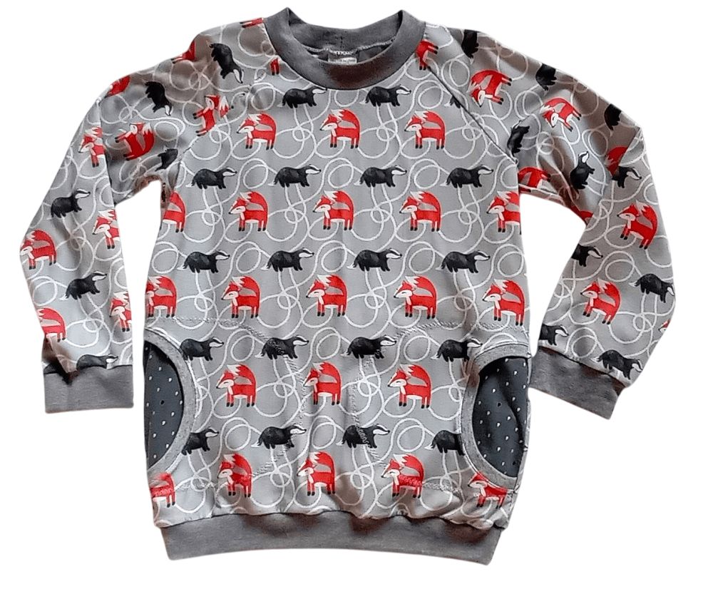 Jungen Pullover FUCHS & DACHS in Gr. 128