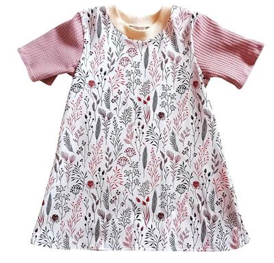 Kinderkleid Sommerkleid BLUMENZWEIGE in Gr. 98