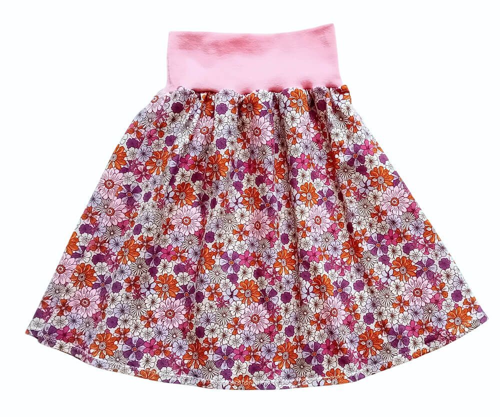 Kinderrock Tellerrock BLUMENFREUDE in Gr. 122/128