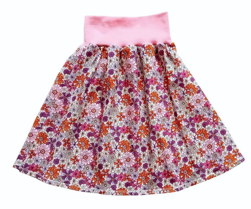 Kinderrock Tellerrock BLUMENFREUDE in Gr. 122/128