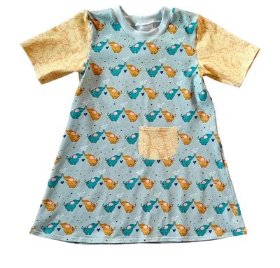 Kinderkleid Sommerkleid ELEFANTENLIEBE in Gr. 98