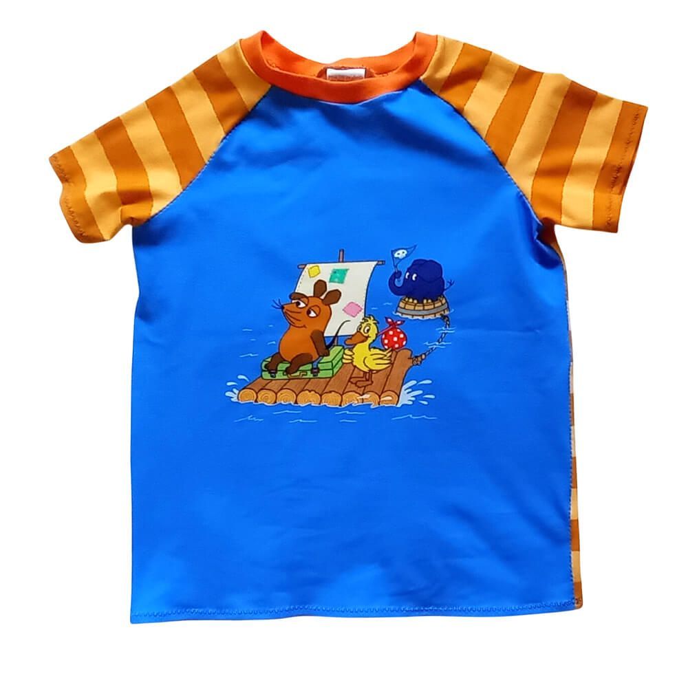 Kinder T-Shirt MAUS - alle an Bord  in Gr. 128