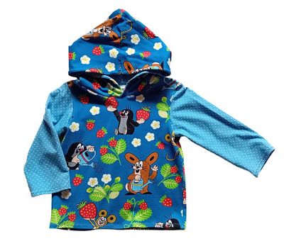 Kapuzenpullover Kinder  MAULWURF in Gr. 80