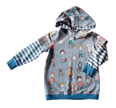 Kapuzenpullover Jungen  HUNDE in Gr. 110/116