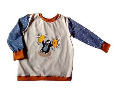 Kinder Pullover DER KLEINE MAULWURF in Gr. 110/116
