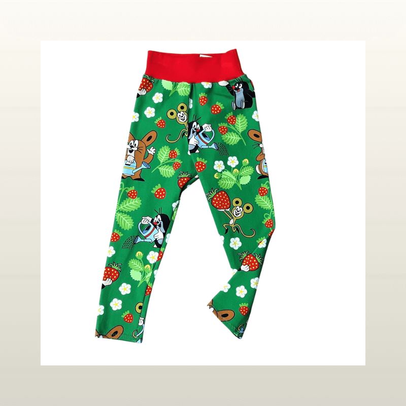 Handgemachte Leggings Kinder Babys von Mini Tilli by Sonja sind superbequeme Hosen mit mitwachsenden Bündchen