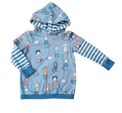 Kapuzenpullover Jungen  HUNDE in Gr. 110/116