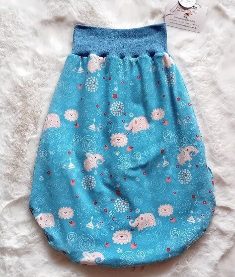 Baby Strampelsack ELEFANTEN | 0-5 Monate