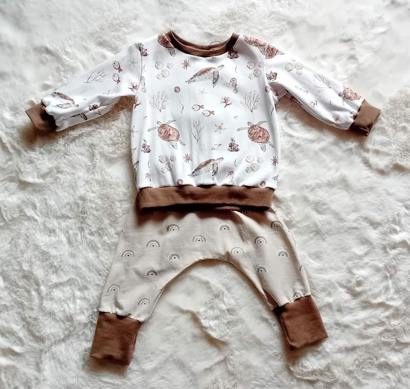 Baby Set Pumphose Pullover UNTERWASSERWELT in Gr. 68/74