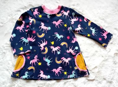 Kinderpullover langarm EINHORN in Gr. 116