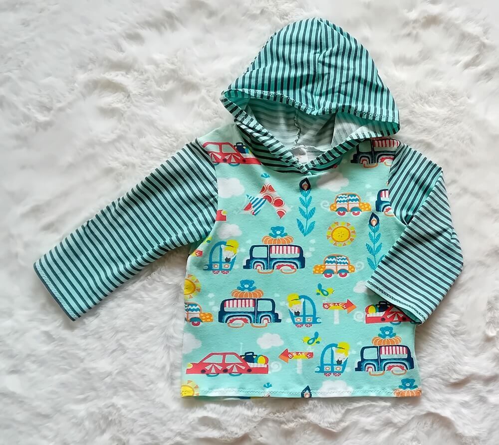 Kapuzenpullover Kinder Hoodie SOMMERAUSFLUG in Gr. 80