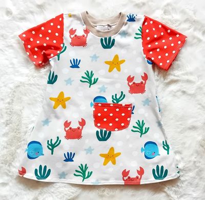 Kinderkleid Sommerkleid STRAND in Gr. 86