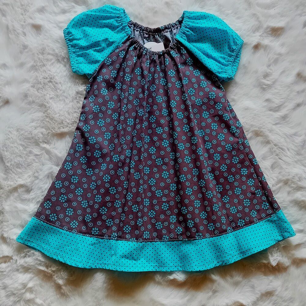 Baby Sommerkleid BLUMEN in Gr. 74/80