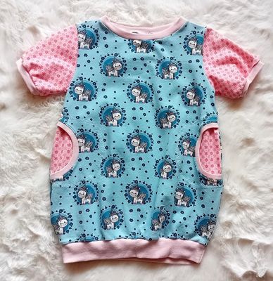 Baby Ballonkleid EINHORN in Gr. 74/80