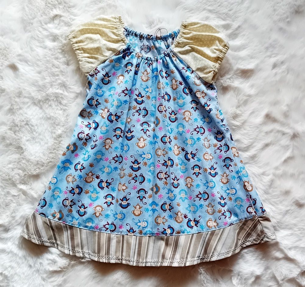 Baby Sommerkleid  AFFENPARTY in Gr. 74/80
