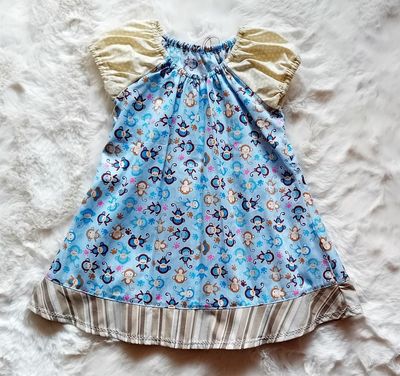 Baby Sommerkleid  AFFENPARTY in Gr. 74/80