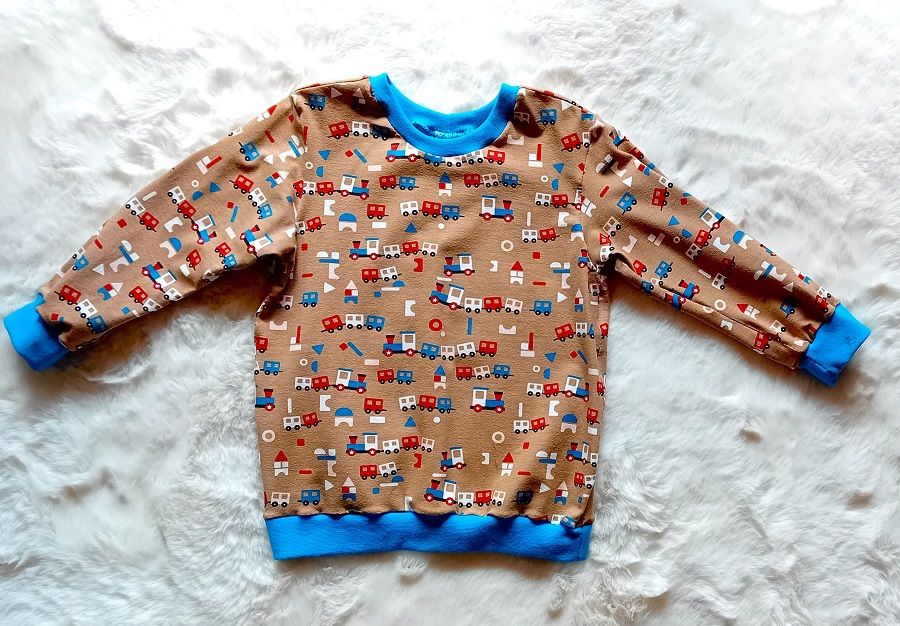 Jungen Pullover EISENBAHN in Gr. 92