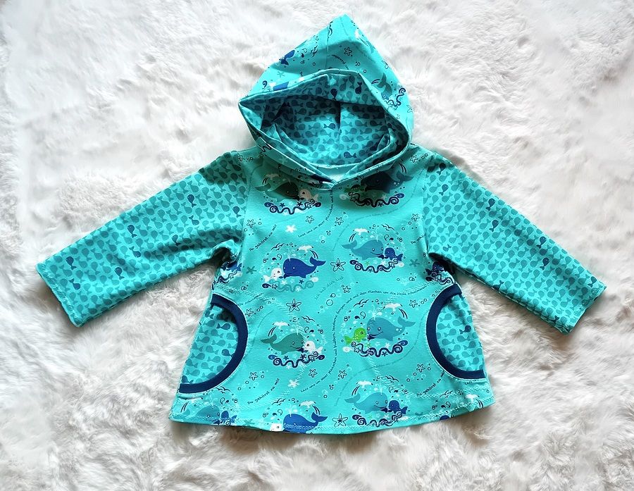 Kapuzenpullover Kinder Hoodie WALE in Gr. 92