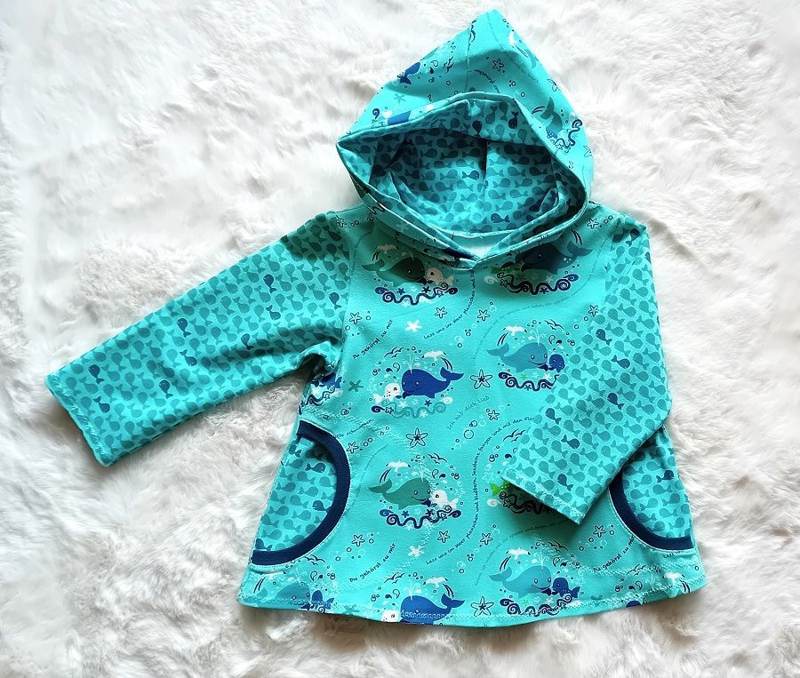 Kapuzenpullover Kinder Hoodie WALE in Gr. 92
