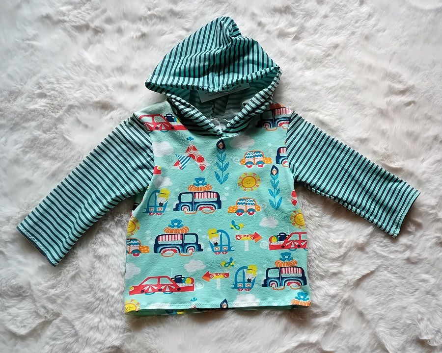 Kapuzenpullover Kinder Hoodie SOMMERAUSFLUG in Gr. 80