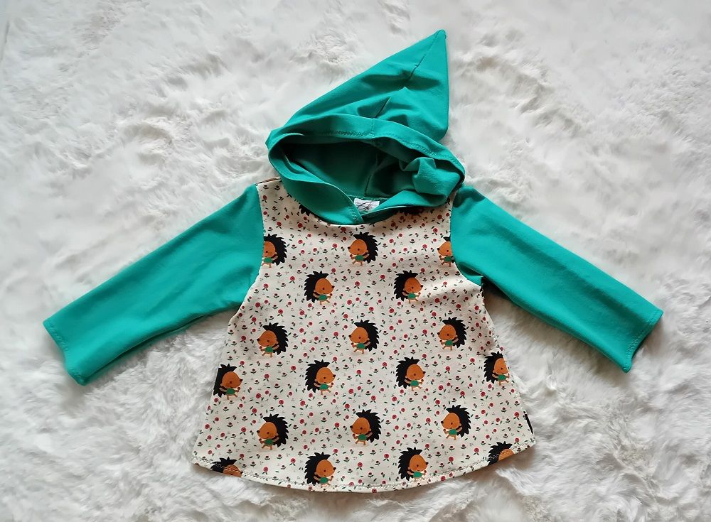 Kapuzenpullover Kinder Hoodie IGEL in Gr. 92