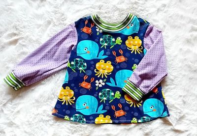 Kinderpullover langarm KLEINER WAL in Gr. 86