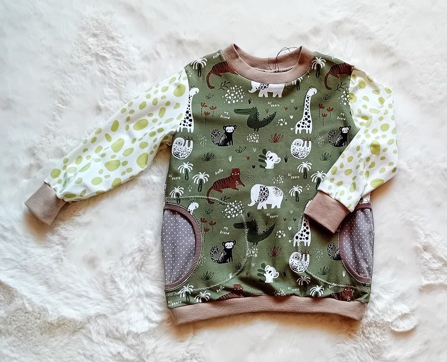 Jungen Pullover DSCHUNGEL in Gr. 98/104