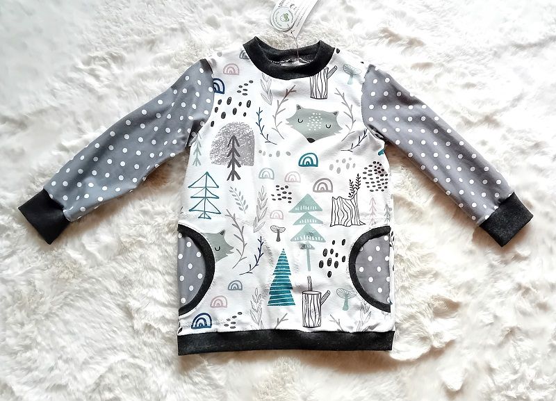 Jungen Pullover WALDTIERE in Gr. 110/116