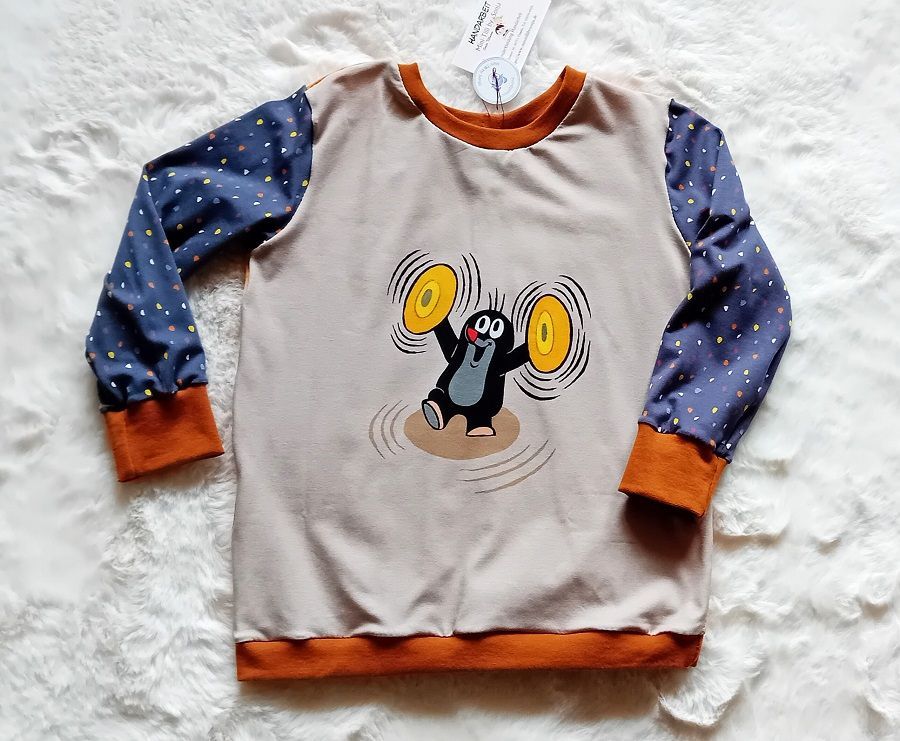 Kinder Pullover DER KLEINE MAULWURF in Gr. 110/116
