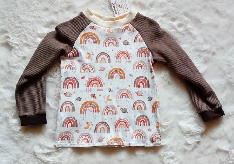 Langarmshirt Kinder REGENBOGEN in Gr. 104