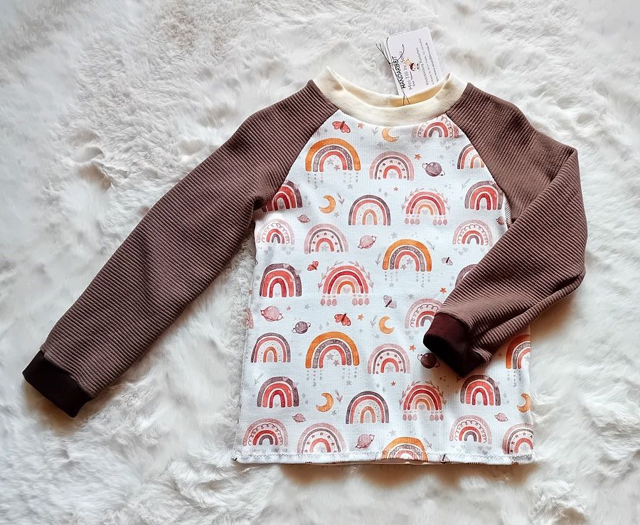 Langarmshirt Kinder REGENBOGEN in Gr. 104