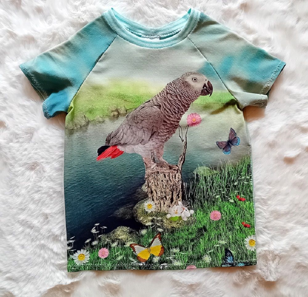 Kinder T-Shirt PAPAGEI in Gr. 92 Kinder T-Shirt PAPAGEI in Gr. 92