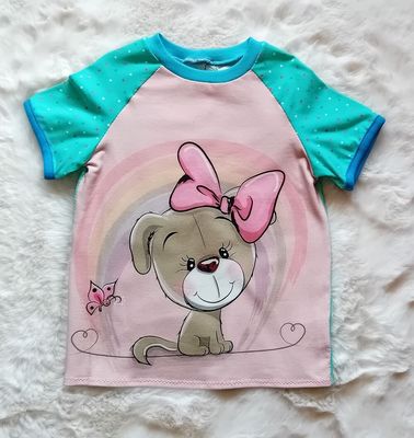 Kinder T-Shirt HUNDE GIRLY in Gr. 104 Kinder T-Shirt HUNDE GIRLY in Gr. 104