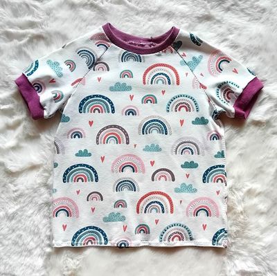 Kinder T-Shirt REGENBOGEN in Gr. 86