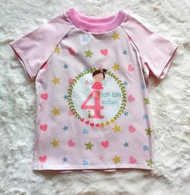 Kinder T-Shirt *4. GEBURTSTAG* in Gr. 110 Kinder T-Shirt *4. GEBURTSTAG* in Gr. 110