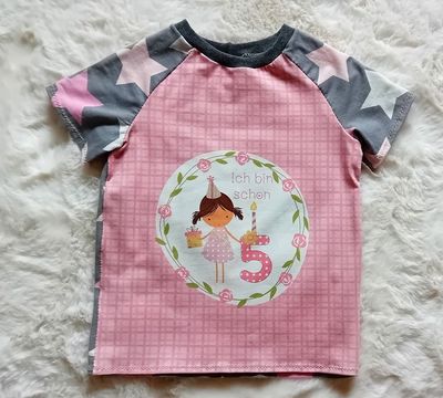 Kinder T-Shirt *5. GEBURTSTAG* in Gr. 110 Kinder T-Shirt *5. GEBURTSTAG* in Gr. 110