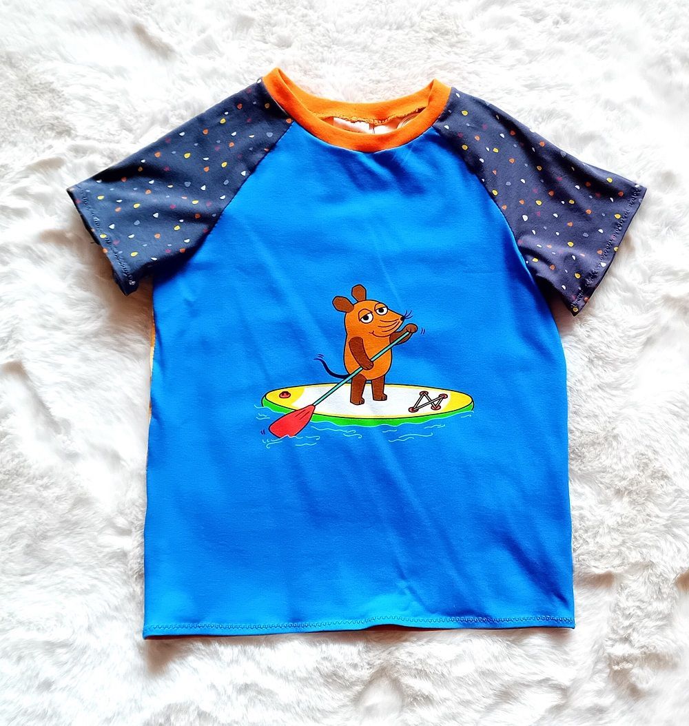 Kinder T-Shirt SURFING MAUS in Gr. 122