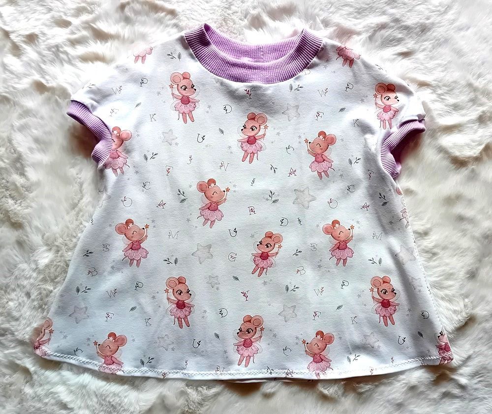 Kinder Tunika Shirt ZAUBERMAUS in Gr. 86/92 Kinder Tunika Shirt ZAUBERMAUS in Gr. 86/92
