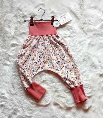 Baby Pumphose BLUMEN in Gr. 74/80